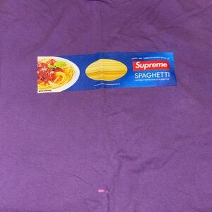 Supreme Purple and Blue Spaghetti Tee
